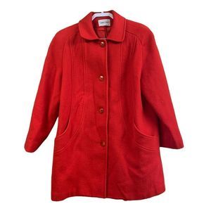 Red Cabin Creek coat size 14. 70% wool.